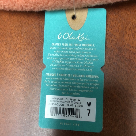 OluKai ginger niches hey slippers - Picture 2 of 4